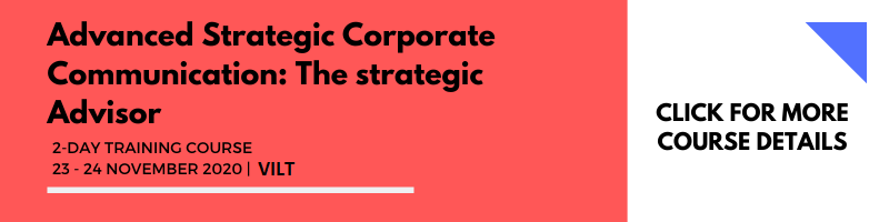 Advanced Strategic Corporate Communication The Strategic Advisor 23-24 Nov 2020 VILT